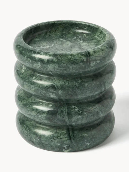 Candelabros|Jarrones>Westwing Collection Candelabros de mármol Orta, 2 uds. Mármol verde oscuro