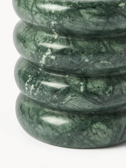 Candelabros|Jarrones>Westwing Collection Candelabros de mármol Orta, 2 uds. Mármol verde oscuro