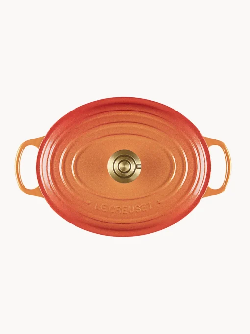Ollas|Ollas>LE CREUSET Cazuela ovalada de hierro fundido Flamme Dorée