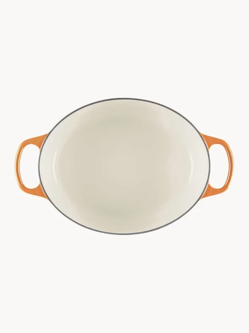Ollas|Ollas>LE CREUSET Cazuela ovalada de hierro fundido Flamme Dorée