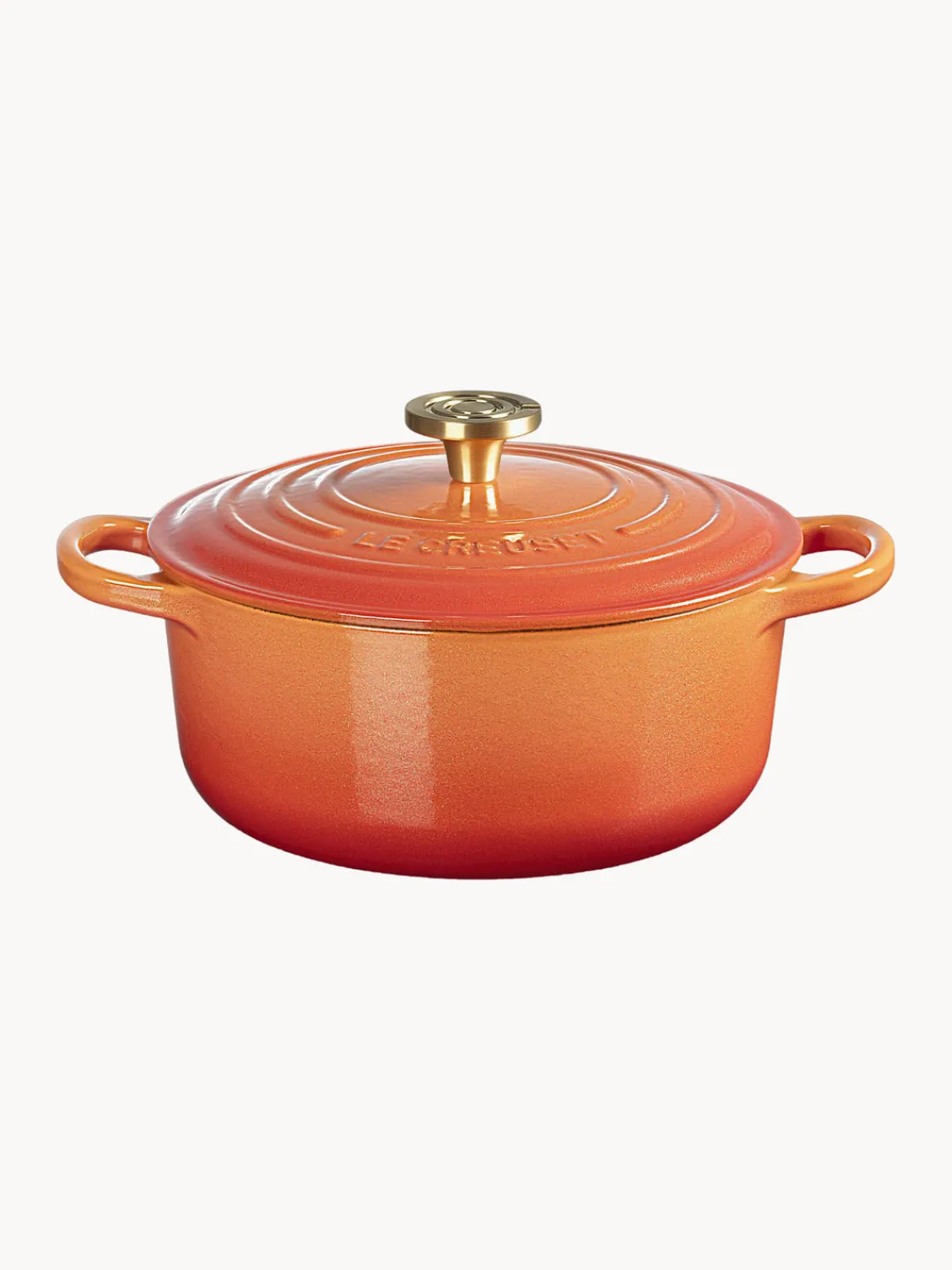 Sale Cazuela redonda de hierro fundido Flamme Dorée, tamaños diferentes Ollas|Ollas