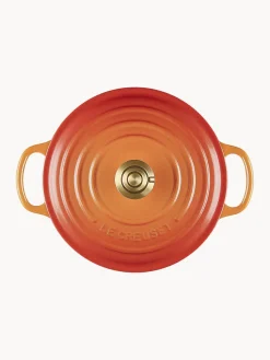 Sale Cazuela redonda de hierro fundido Flamme Dorée, tamaños diferentes Ollas|Ollas