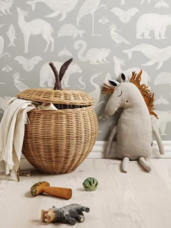 Sale Cesta artesanal de ratán Apple Niños Decoración Infantil|Cestas Y Cajas