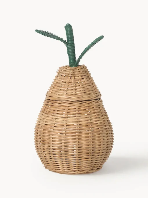 Decoración Infantil|Cestas Y Cajas>Ferm Living Kids Cesta artesanal de ratán Pear