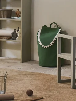 Outlet Cesta de algodón ecológico Crocodile Niños Decoración Infantil|Cestas Y Cajas
