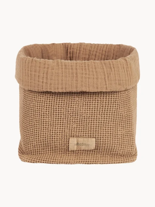 Accesorios Para Cambiadores|Accesorios Para Cambiadores>Nobodinoz Cesta de algodón ecológico Wabi Sabi Turrón