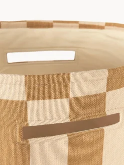 Cestas Y Cajas|Decoración Infantil></noscript>Nobodinoz Cesta de algodón Vibes Ocre, blanco crema