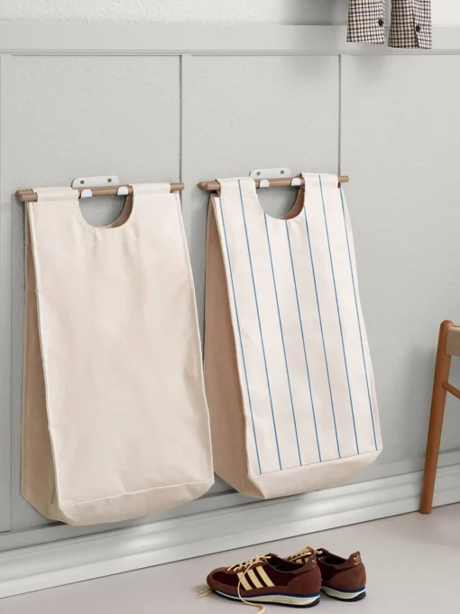 Cestos De La Ropa|Jarrones>ReCollector Cesta de lavandería de pared BagUp Beige claro, azul