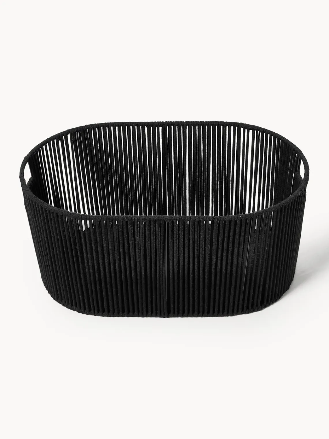 Cestos De La Ropa|Jarrones>Westwing Collection Cesta de ropa artesanal de cuerda Gabe Negro