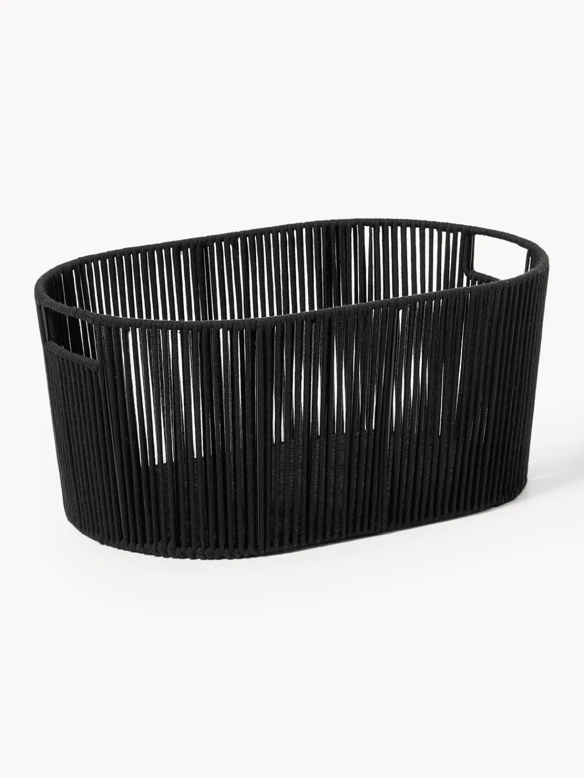 Cestos De La Ropa|Jarrones>Westwing Collection Cesta de ropa artesanal de cuerda Gabe Negro