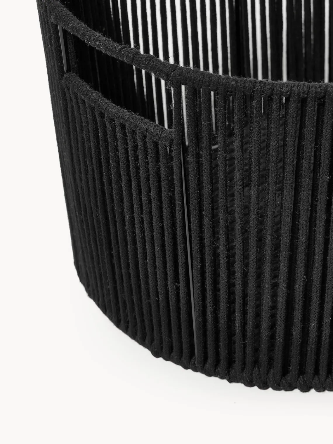 Cestos De La Ropa|Jarrones>Westwing Collection Cesta de ropa artesanal de cuerda Gabe Negro