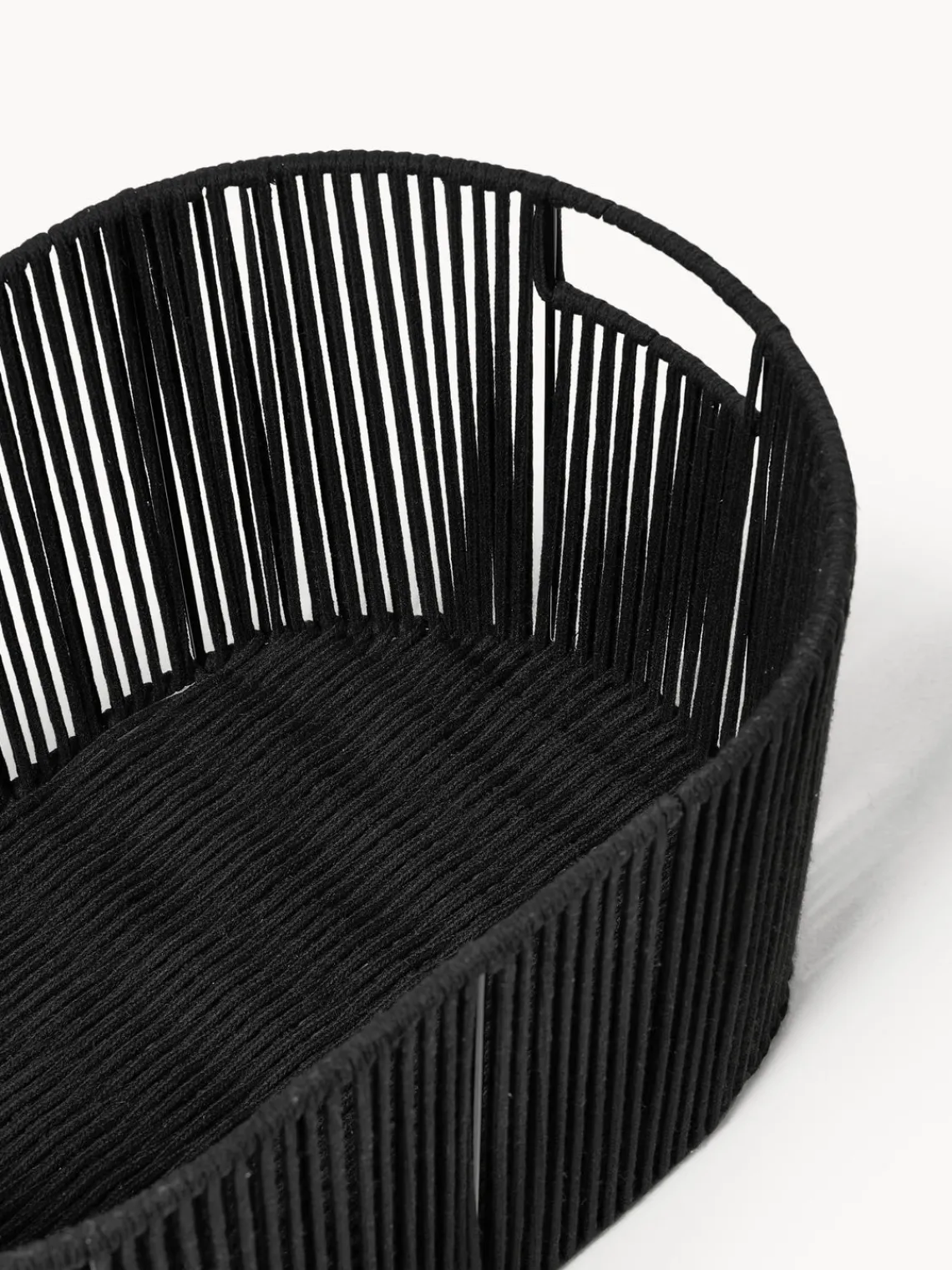 Cestos De La Ropa|Jarrones>Westwing Collection Cesta de ropa artesanal de cuerda Gabe Negro