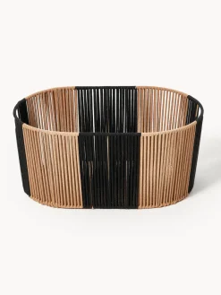 Cestos De La Ropa|Jarrones></noscript>Westwing Collection Cesta de ropa artesanal de cuerda Gabe Marrón claro, negro