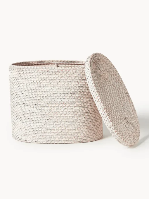 Cestos De La Ropa|Jarrones>Westwing Collection Cesta de ropa con tapa Lurdes Beige claro