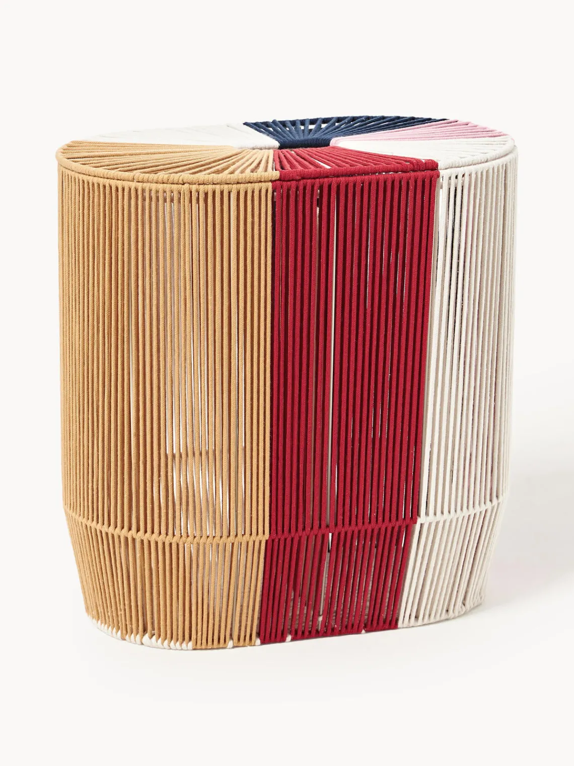 Clearance Cesta de ropa doble artesanal de cuerda Gabe Cestos De La Ropa|Jarrones