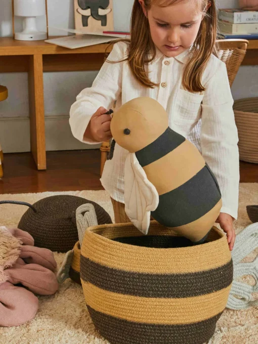 Decoración Infantil|Almacenaje Infantil>Lorena Canals Cesta infantil artesanal Mama Bee