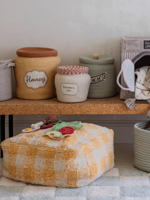 Decoración Infantil|Almacenaje Infantil>Lorena Canals Cesta infantil artesanal Honey Pot