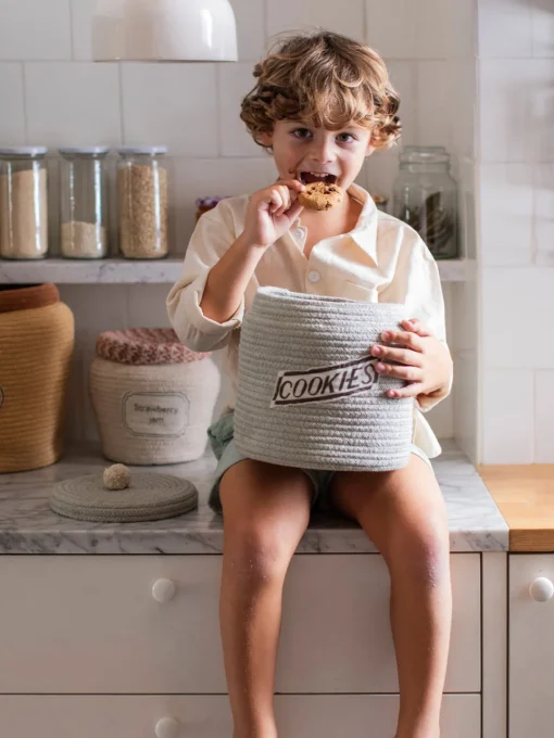 Decoración Infantil|Almacenaje Infantil>Lorena Canals Cesta infantil artesanal Cookie Jar