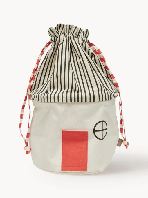 Decoración Infantil|Cestas Y Cajas>Oyoy Living Design Cesta Koya Beige claro, gris antracita, rojo coral