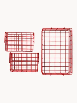 Hot Cestas de metal The Baskets, 3 uds. Niños Cestas Y Cajas|Jarrones