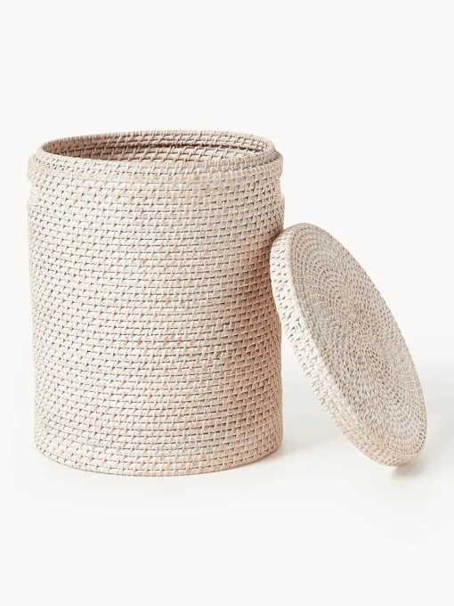 Cestos De La Ropa|Jarrones>Westwing Collection Cestas de ropa con tapa Lurdes, 2 uds. Beige claro