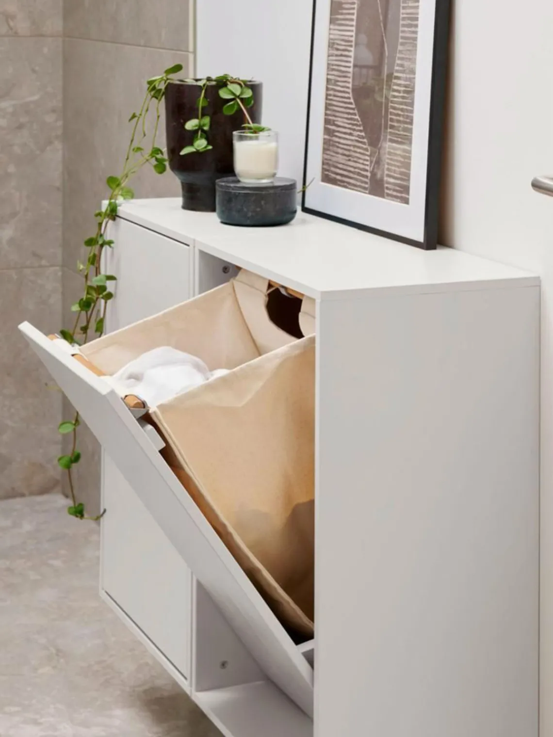 Cestos De La Ropa|Jarrones>ReCollector Cesto para la ropa Brilliant White para colgar Blanco