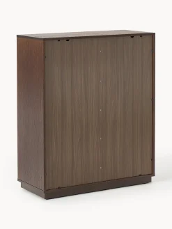Sifonieres|Sifonieres></noscript>Westwing Collection Chiffonnier de madera con frente tapizado Wisp Madera de roble oscura, taupe