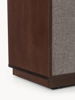 Sifonieres|Sifonieres></noscript>Westwing Collection Chiffonnier de madera con frente tapizado Wisp Madera de roble oscura, taupe