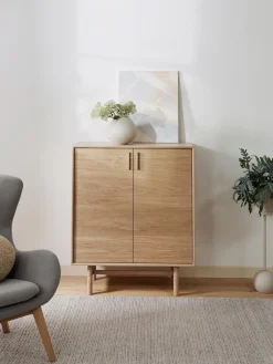 Sifonieres|Sifonieres>Westwing Collection Chiffonnier de madera de roble Diana Madera de roble clara