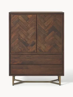 Sifonieres|Sifonieres></noscript>Westwing Collection Chiffonnier de madera de mango diseño espiga Luca Madera de mango, dorado
