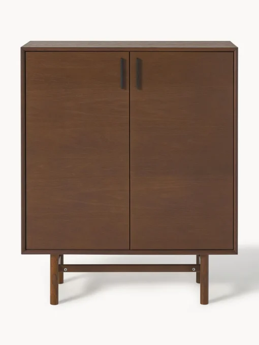 Sifonieres|Sifonieres>Westwing Collection Chiffonnier de madera de roble Diana Madera de roble oscura
