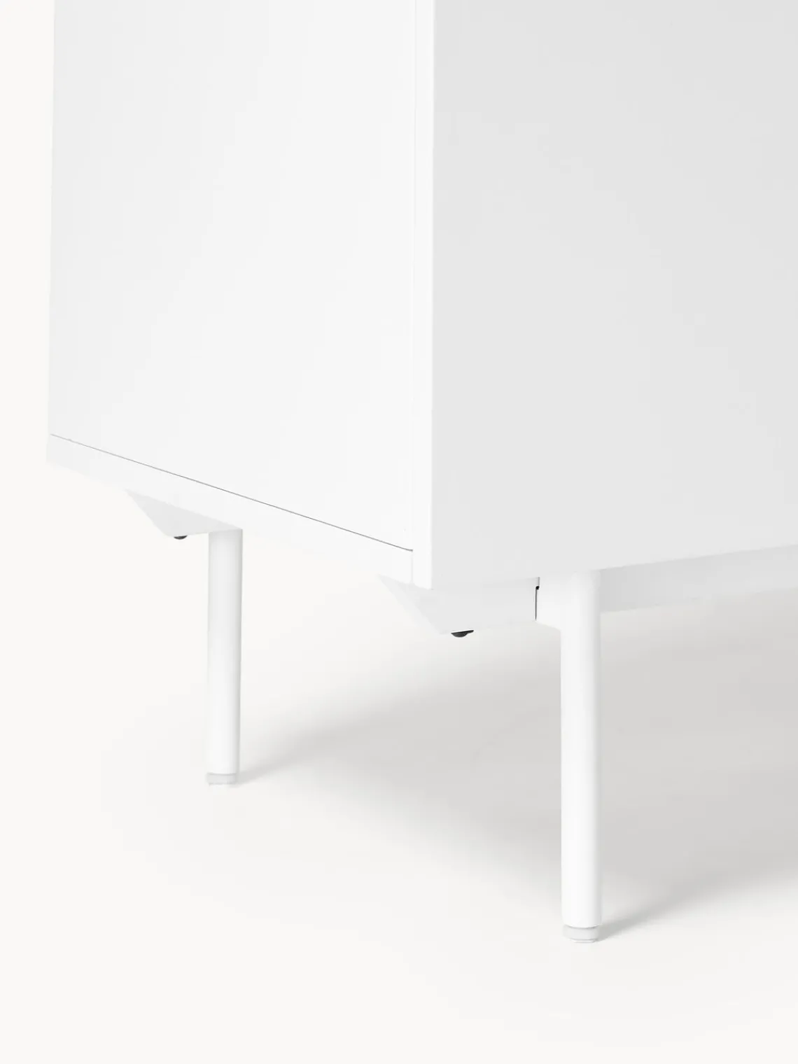 Sifonieres|Sifonieres>Westwing Collection Chiffonnier de madera Elona Blanco mate