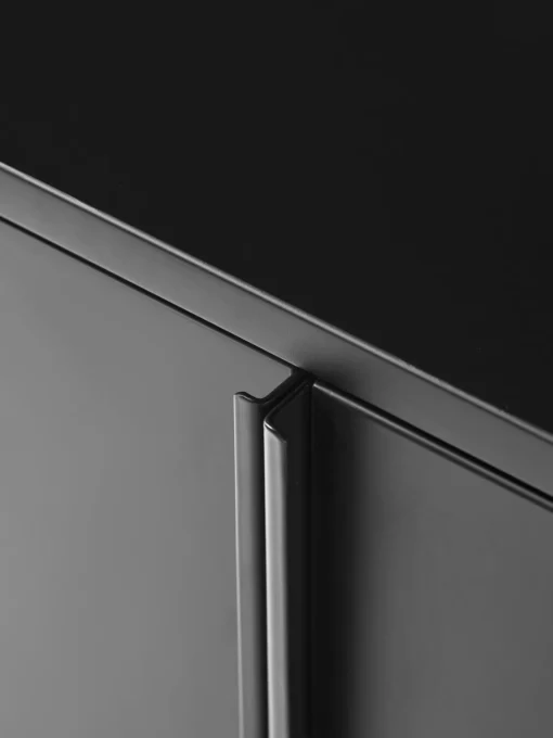 Sifonieres|Sifonieres>Westwing Collection Chiffonnier de madera Elona Negro mate