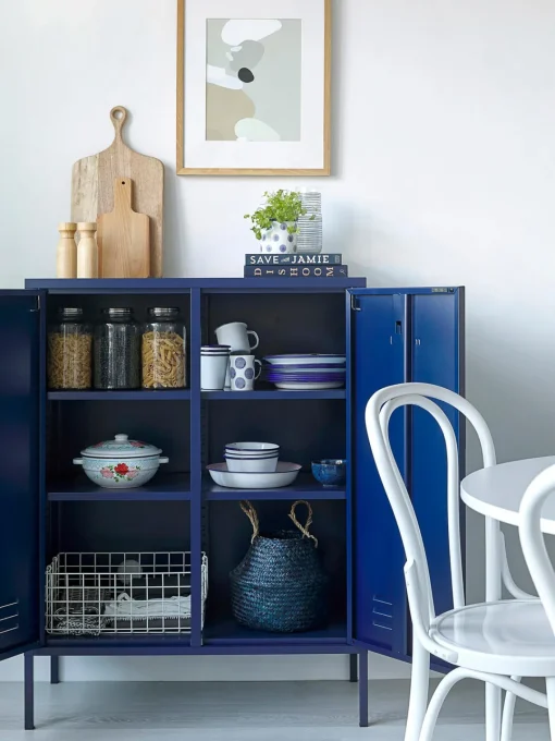 Armarios Infantiles|Sifonieres>Mustard Made Chiffonnier de metal The Midi Azul oscuro