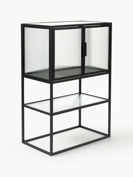 Sifonieres|Sifonieres>Dutchbone Chiffonnier de vidrio estriado Boli