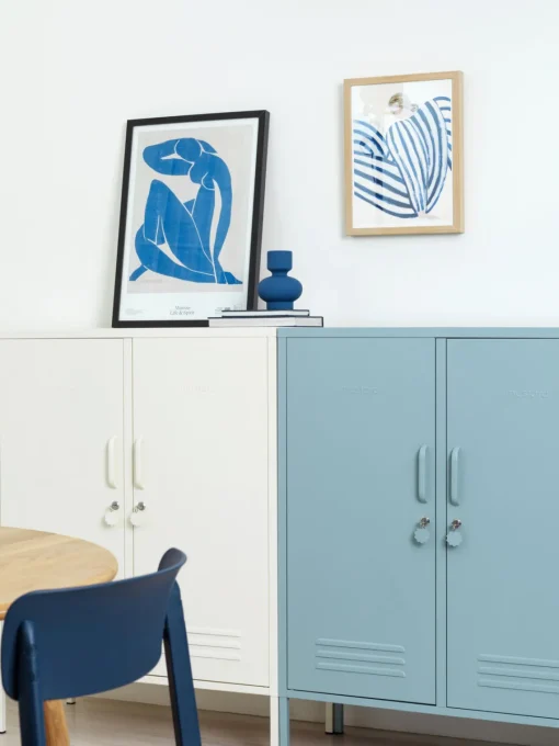 Armarios Infantiles|Sifonieres>Mustard Made Chiffonnier taquilla de metal The Midi Azul claro