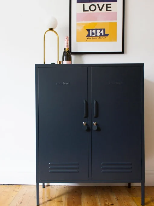Armarios Infantiles|Sifonieres>Mustard Made Chiffonnier taquilla de metal The Midi Gris antracita