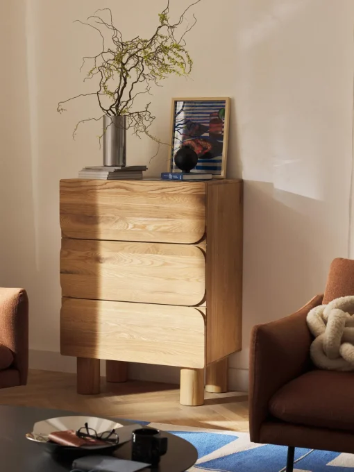 Discount Cómoda de madera de roble Cadi Cómodas|Cómodas