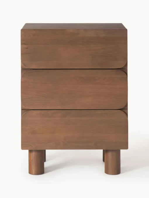 Cómodas|Cómodas>Westwing Collection Cómoda de madera de roble Cadi Madera de roble pintado marrón