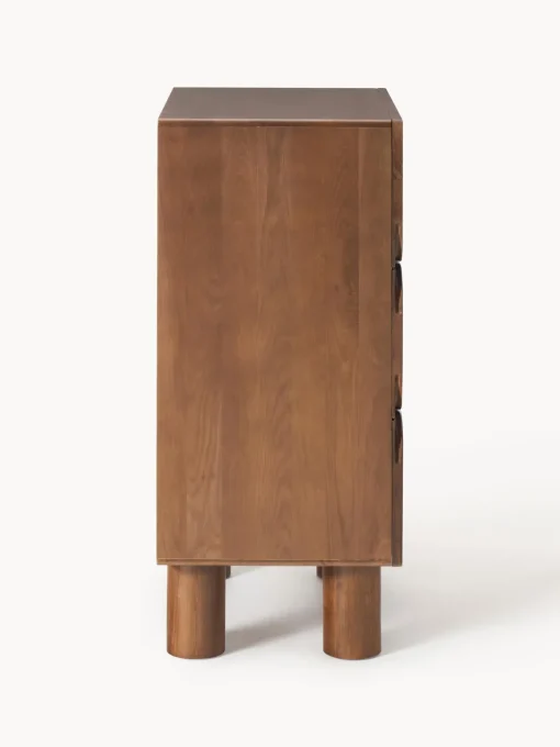 Cómodas|Cómodas>Westwing Collection Cómoda de madera de roble Cadi Madera de roble pintado marrón