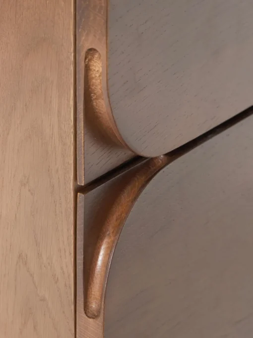Cómodas|Cómodas>Westwing Collection Cómoda de madera de roble Cadi Madera de roble pintado marrón