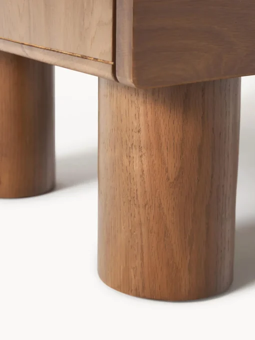 Cómodas|Cómodas>Westwing Collection Cómoda de madera de roble Cadi Madera de roble pintado marrón