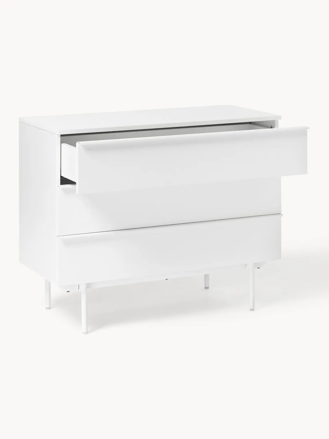 Cómodas|Cómodas>Westwing Collection Cómoda de madera Elona Blanco mate