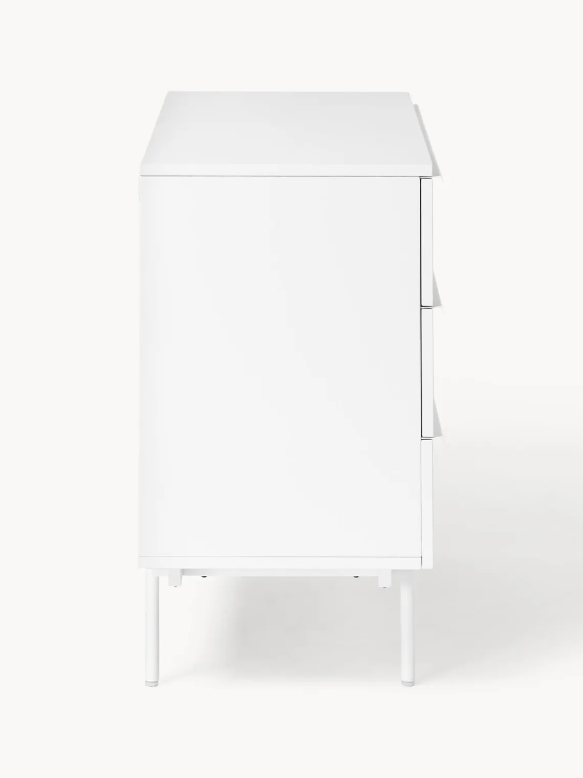 Cómodas|Cómodas>Westwing Collection Cómoda de madera Elona Blanco mate