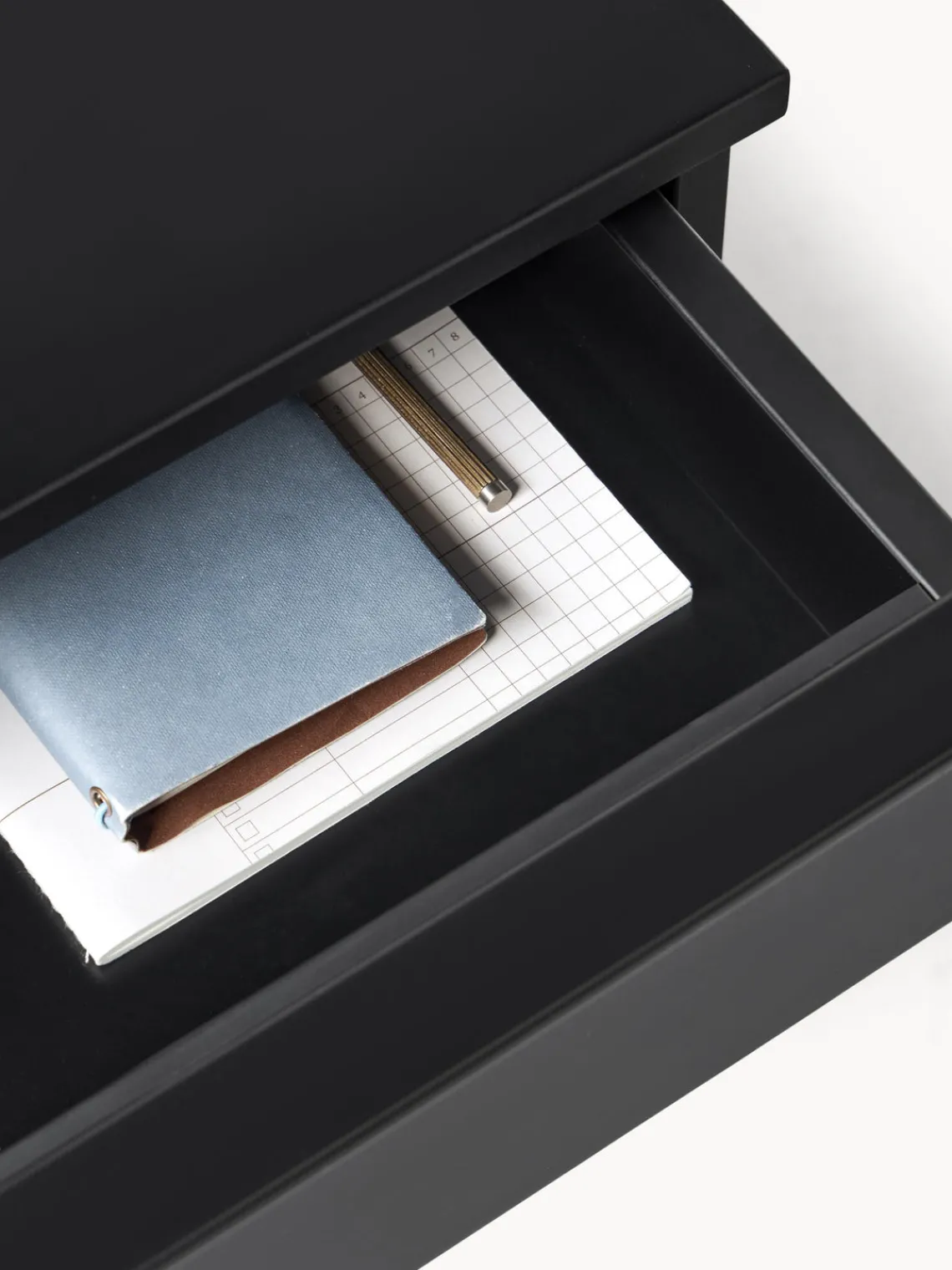 Cómodas|Cómodas>Westwing Collection Cómoda de madera Elona Negro mate