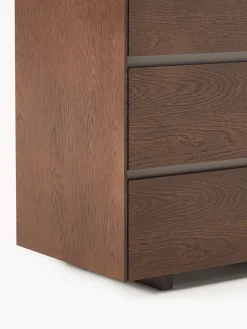 Cómodas|Cómodas></noscript>Westwing Collection Cómoda de madera Larsen Madera de roble lacada en marrón oscuro