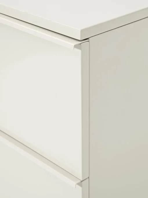 Cómodas|Cómodas>Westwing Collection Cómoda pequeña de madera Elona Beige claro brillante
