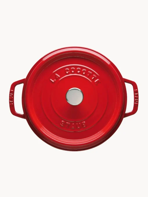 Ollas|Ollas>Staub Cocotte redonda de hierro fundido La Cocotte Rojo, plateado