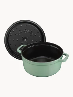 Ollas|Ollas></noscript>Staub Cocotte redonda de hierro fundido La Cocotte Verde salvia brillante
