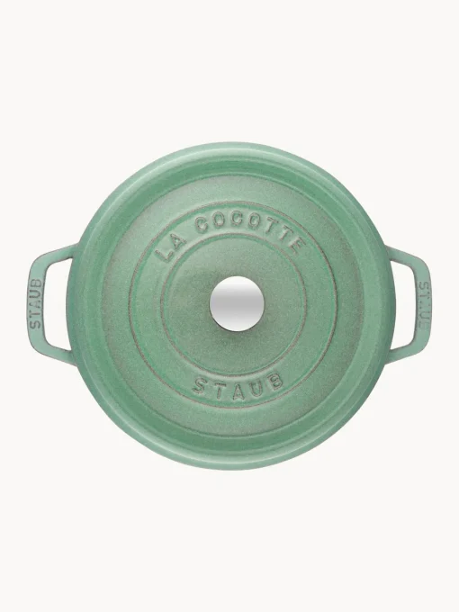 Ollas|Ollas>Staub Cocotte redonda de hierro fundido La Cocotte Verde salvia brillante